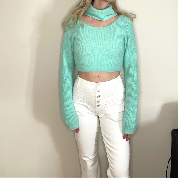 Fashion Nova | turtleneck crop long sleeve | size M - Picture 2 of 7